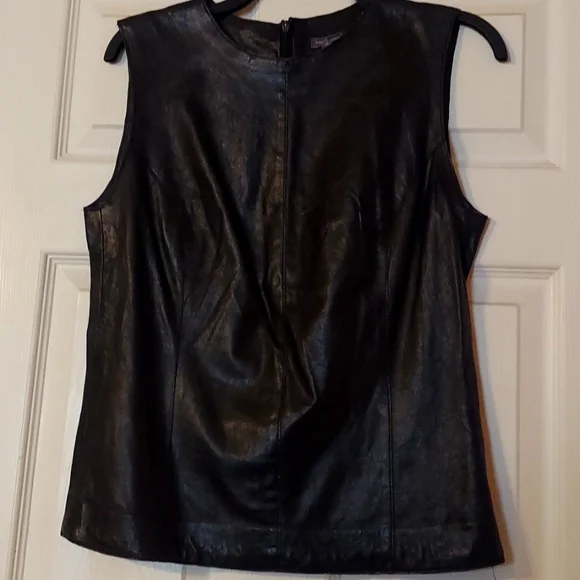 VINCE 100% leather shell, long back zipper, size 12, EPC! - Picture 1 of 7